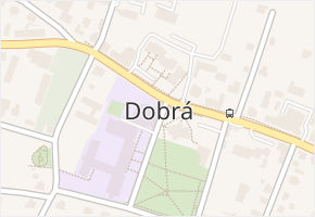 Dobrá v obci Dobrá - mapa části obce