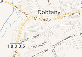 Široká v obci Dobřany - mapa ulice