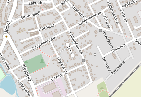 Tichá v obci Dobřany - mapa ulice