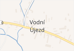 Vodní Újezd v obci Dobřany - mapa části obce