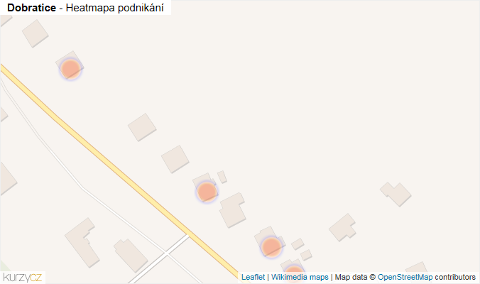 Mapa Dobratice - Firmy v obci.