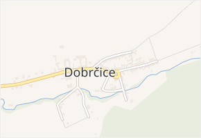 Dobrčice v obci Dobrčice - mapa části obce