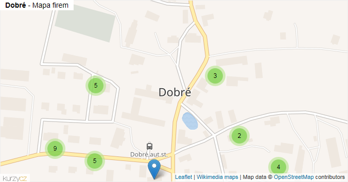 Mapa Dobré - Firmy v obci.
