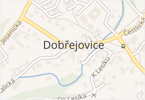 Dobřejovice v obci Dobřejovice - mapa části obce