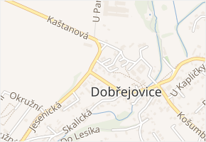 Kaštanová v obci Dobřejovice - mapa ulice