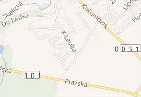 Na Draškách v obci Dobřejovice - mapa ulice