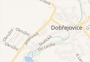 Nad Hliníkem v obci Dobřejovice - mapa ulice