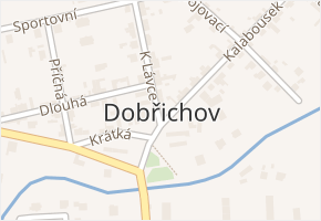 Dobřichov v obci Dobřichov - mapa části obce