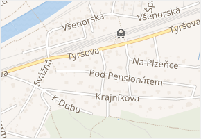 Černolická v obci Dobřichovice - mapa ulice