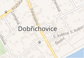 Dobřichovice v obci Dobřichovice - mapa části obce