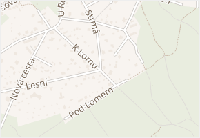 K Lomu v obci Dobřichovice - mapa ulice