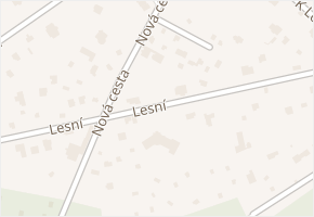 Lesní v obci Dobřichovice - mapa ulice