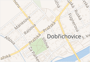 Na Chmelnici v obci Dobřichovice - mapa ulice