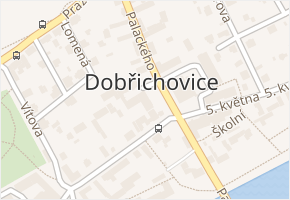 Palackého v obci Dobřichovice - mapa ulice