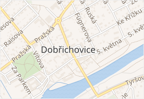 Pod Bukovkou v obci Dobřichovice - mapa ulice