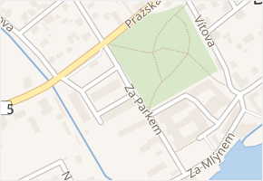 Za Parkem v obci Dobřichovice - mapa ulice
