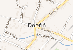 Dobříň v obci Dobříň - mapa části obce
