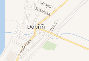 Nádražní v obci Dobříň - mapa ulice