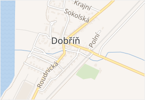 Pod Kanálem v obci Dobříň - mapa ulice