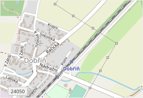 Polní v obci Dobříň - mapa ulice