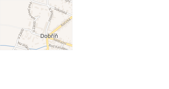 V Zátiší v obci Dobříň - mapa ulice