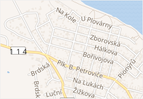 Horymírova v obci Dobříš - mapa ulice