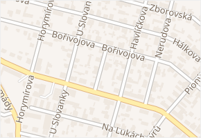 Krátká v obci Dobříš - mapa ulice