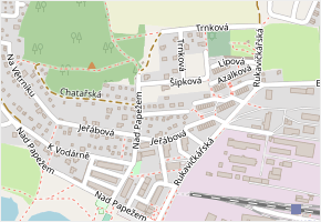 Levandulová v obci Dobříš - mapa ulice