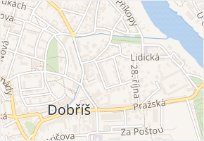 Ludvíka Kopáčka v obci Dobříš - mapa ulice