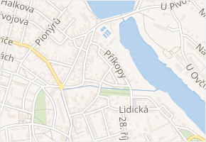 Mostecká v obci Dobříš - mapa ulice
