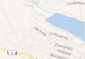 Na Kole v obci Dobříš - mapa ulice