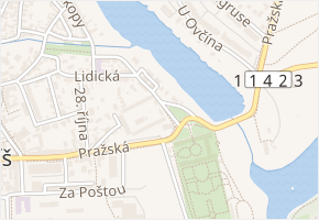náměstí Svobody v obci Dobříš - mapa ulice