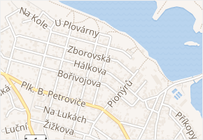 Nerudova v obci Dobříš - mapa ulice