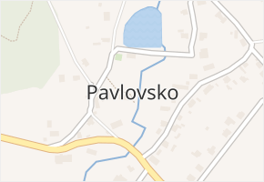 Pavlovsko v obci Dobřív - mapa části obce