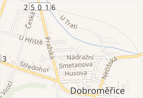 A. Dvořáka v obci Dobroměřice - mapa ulice