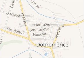 Smetanova v obci Dobroměřice - mapa ulice
