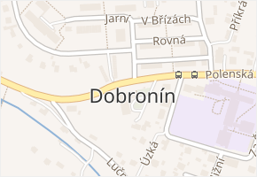 Dobronín v obci Dobronín - mapa části obce
