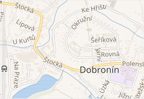 Jarní v obci Dobronín - mapa ulice