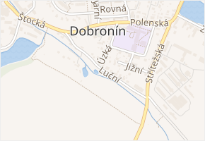 Luční v obci Dobronín - mapa ulice
