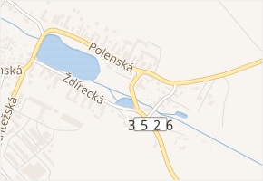 U Rybníčka v obci Dobronín - mapa ulice