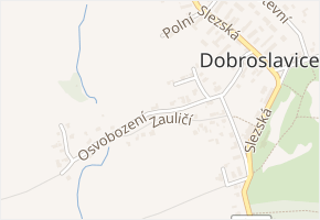 Osvobození v obci Dobroslavice - mapa ulice