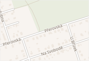 Přerovská v obci Dobroslavice - mapa ulice