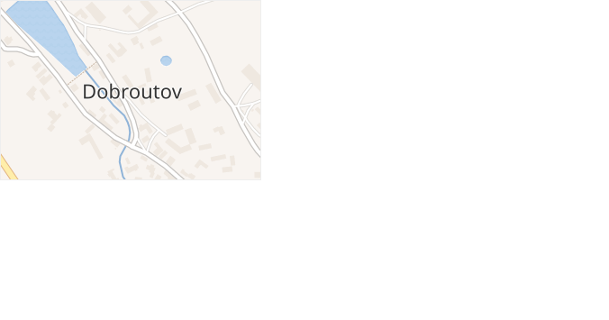 Dobroutov v obci Dobroutov - mapa části obce