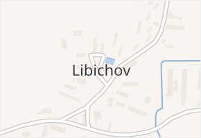 Libichov v obci Dobrovice - mapa části obce
