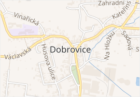 Malé nádraží v obci Dobrovice - mapa ulice