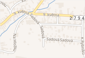 Sadová v obci Dobrovice - mapa ulice
