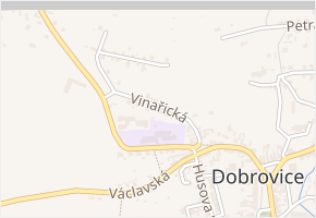 Vinařická v obci Dobrovice - mapa ulice