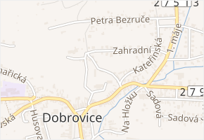 Za Kovárnou v obci Dobrovice - mapa ulice