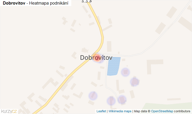 Mapa Dobrovítov - Firmy v části obce.