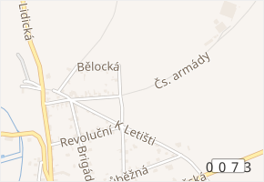 Čs. armády v obci Dobrovíz - mapa ulice